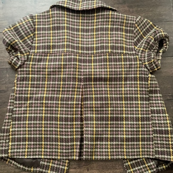 Kenzie girl houndstooth fall style a line short sleeve shacket jacket - Picture 2 of 3